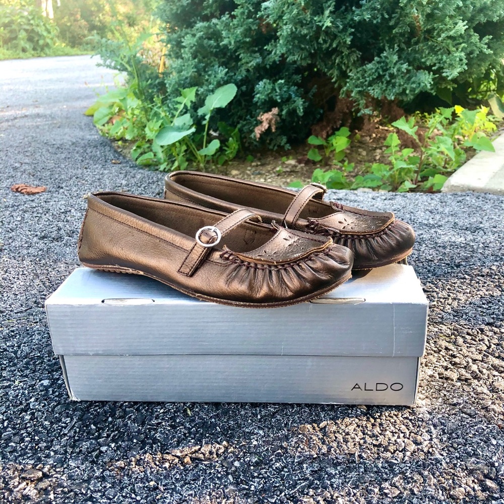 ALDO Delina Brown Mary Jane Flats